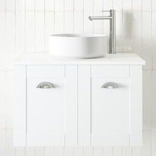 Victoria 750mm White Wall Hung Single Vanity Unit